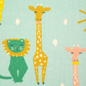 Grünes Fotoalbum Giraffe und Löwe