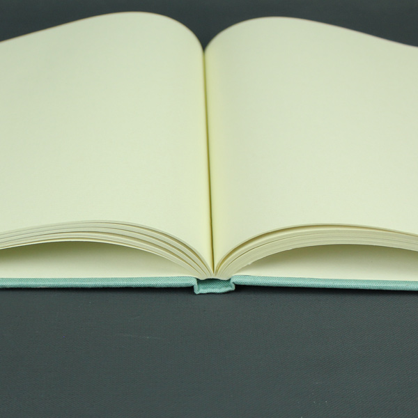 blanko grünes Gästebuch