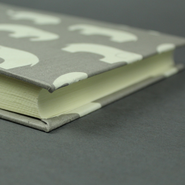 Babyfotoalbum taupe mit Elefanten