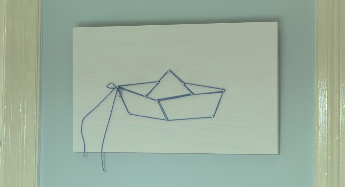 Papierboot bei scatoli