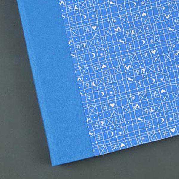 blau weißes Babyfotoalbum