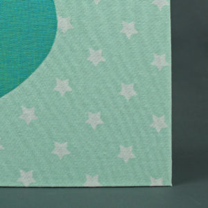 Schwangerschaftstagebuch, grün türkis mit weißen Sternen
