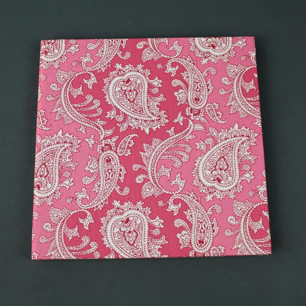 Altrosa gemustertes Gästebuch mit Paisley Muster