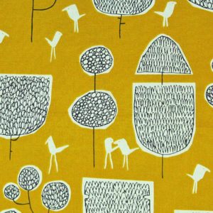 gelb weiß gemustertes grafisches Gästebuch