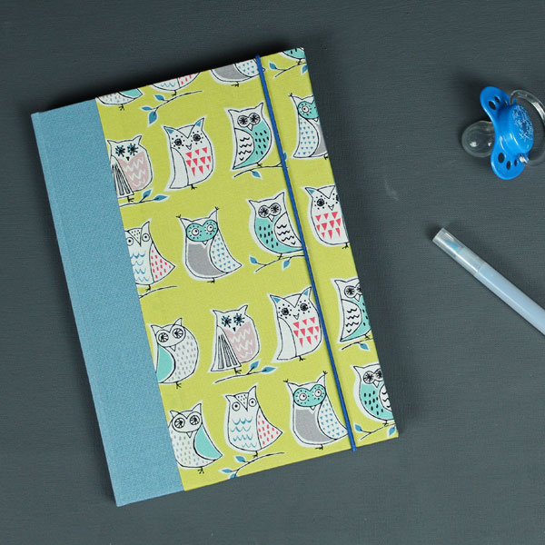 Babytagebuch mit Eulen