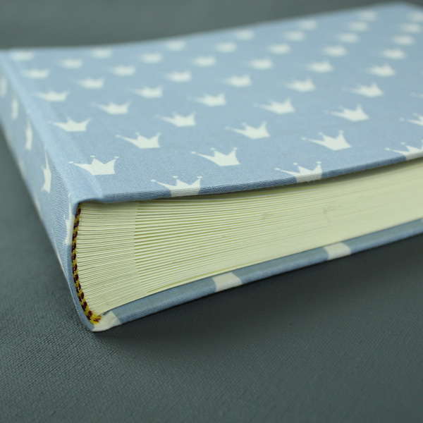 Blau weißes Babyfotoalbum