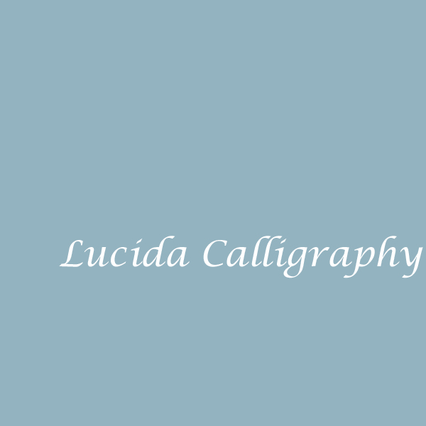 Schrifttyp Lucida