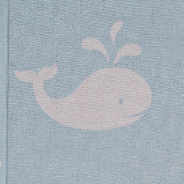 Babytagebuch hellblau weiße Wale