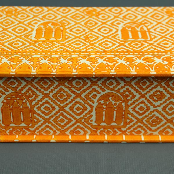 Kleines Kästchen Papier Venedig orange
