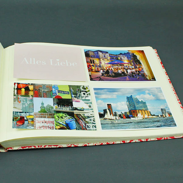 Fotoalbum Quer für 4 Fotos in Postkartengröße