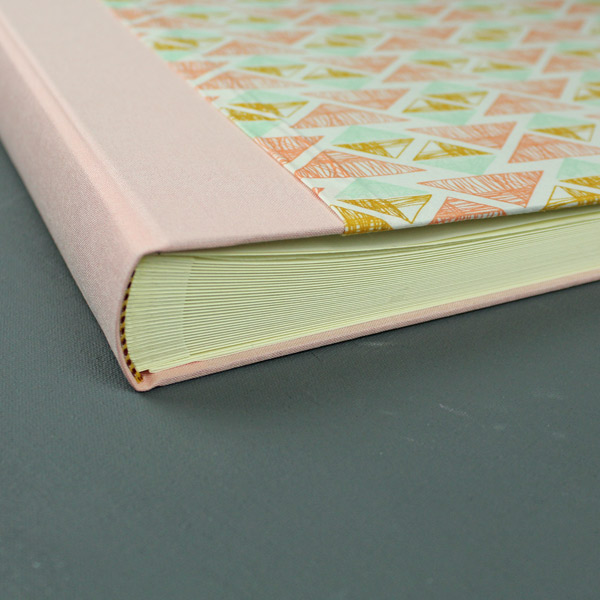 Fotoalbum Hochzeit apricot mint gold