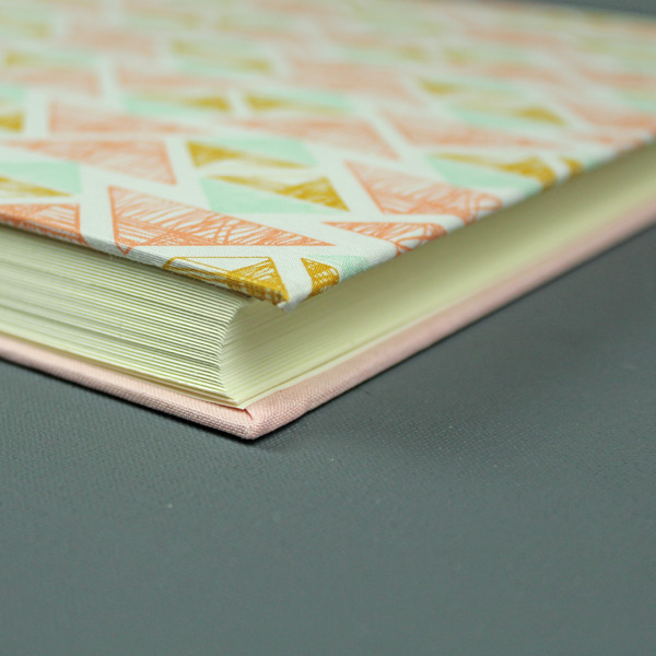 Hochzeit Fotoalbum grafisch apricot gold