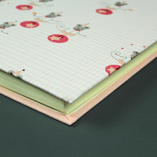 Babyfotoalbum zirkus rosa Apricot Mäuse