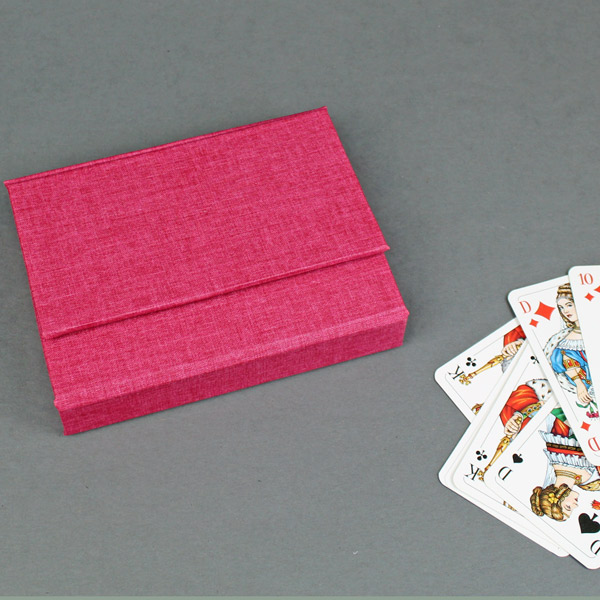 Pink Spielkarten Kasten
