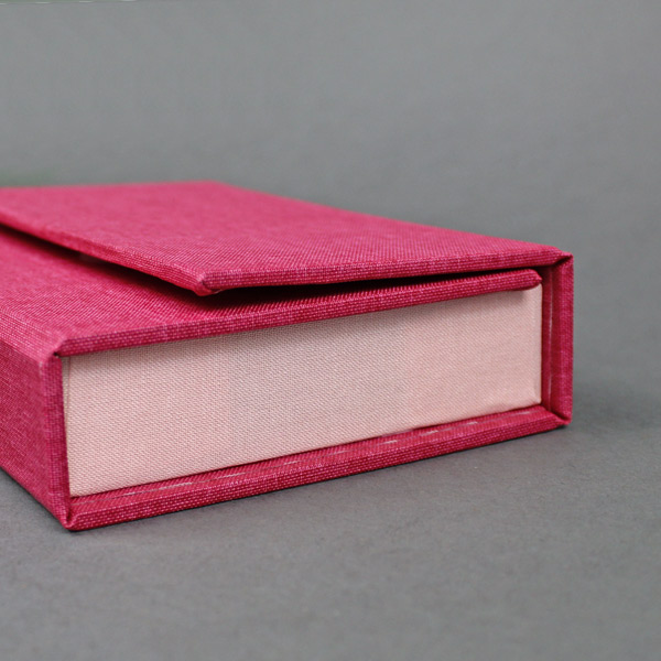 Spielkarten Hülle pink und Apricot