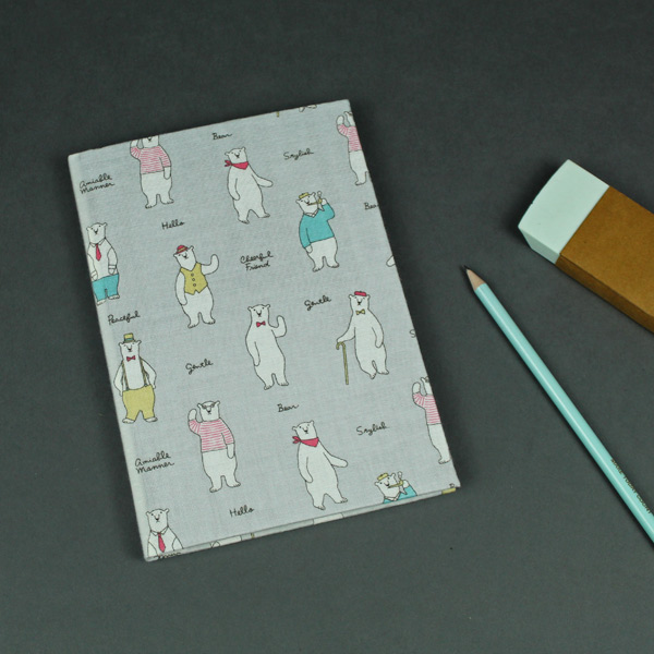 Hellgrau buntes Babytagebuch