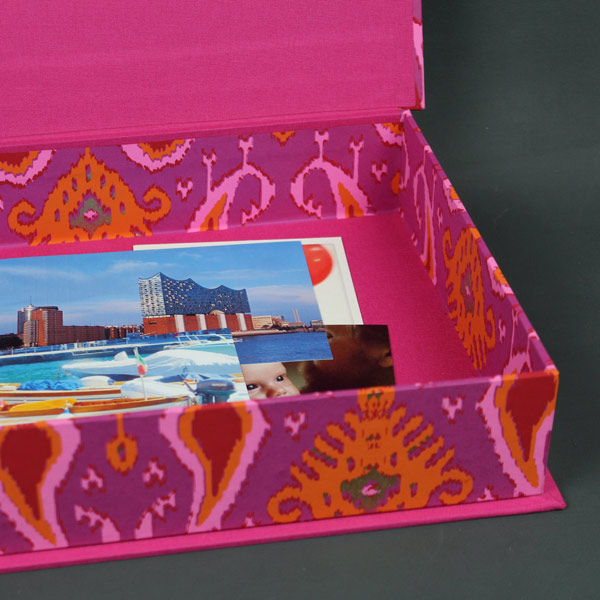Fotobox in pink orange