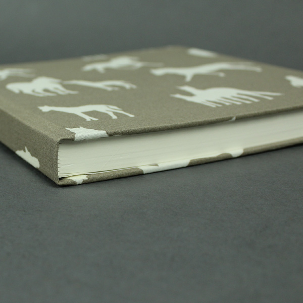 Taupe creme gemustertes Poesiealbum