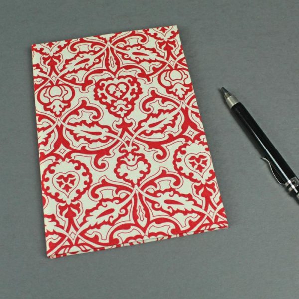 Rot creme DIN A5 Adressbuch
