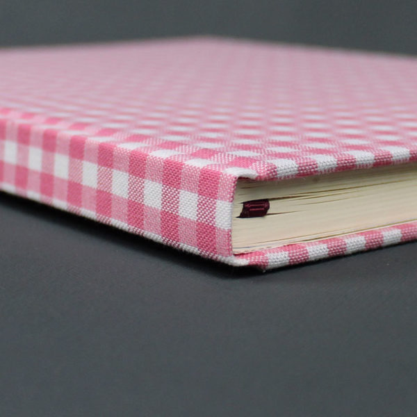 Pink weiß karierter Buchkalender 2019