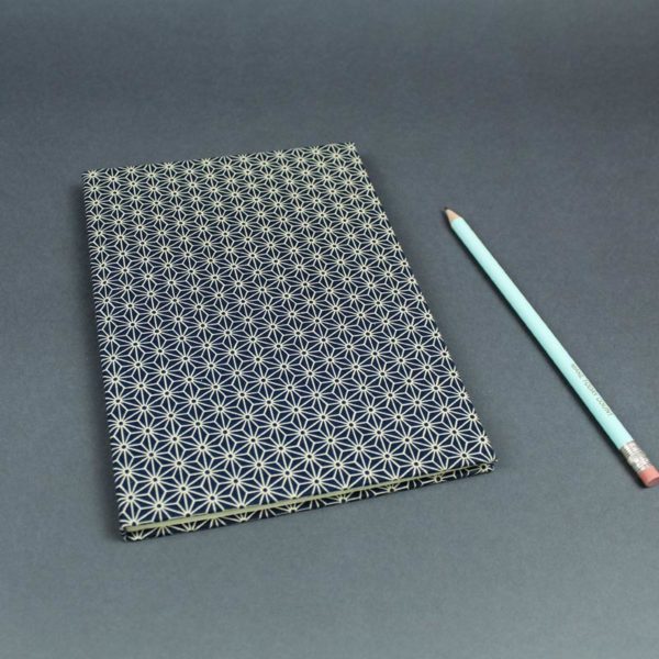 Adressbuch DIN A5 grafisch blau