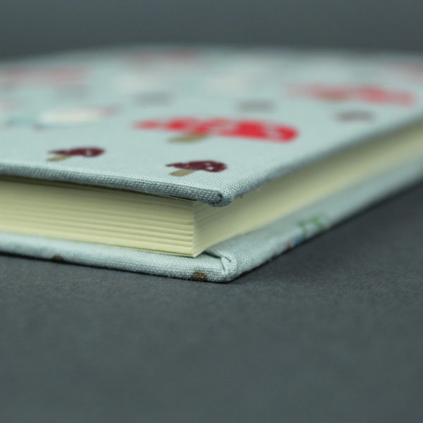 DIN A5 babytagebuch hellgrau mit Zwergen