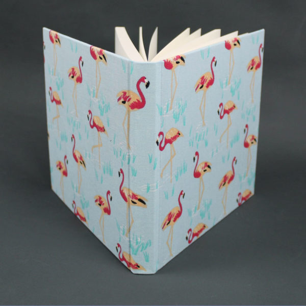 Poesiealbum mit Flamingos