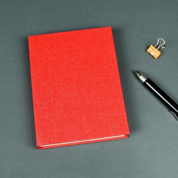 Knallrotes DIN A6 Notizbuch