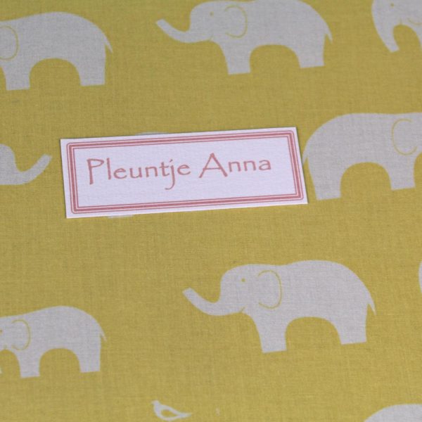 personalisiertes Babyfotoalbum apricot gelb