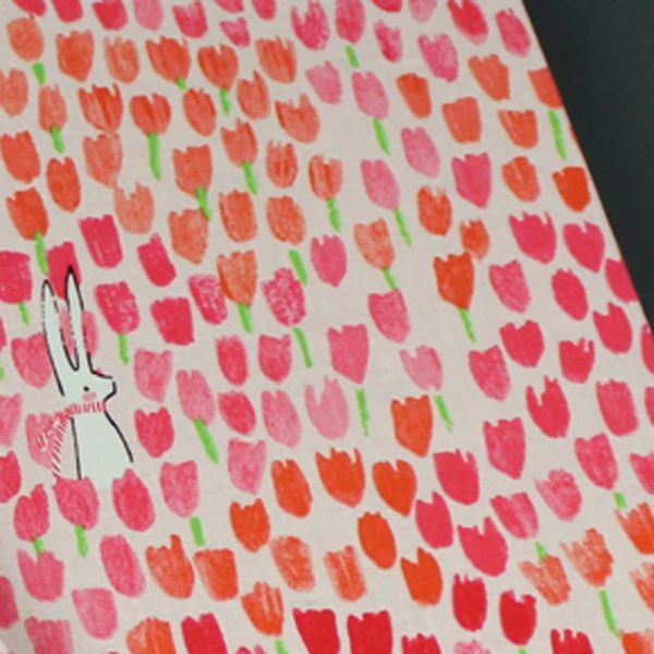 Babyfotoalbum mit Tulpen bedruckt