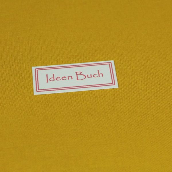 Personalisierbares DIN A5 Notizbuch gelb