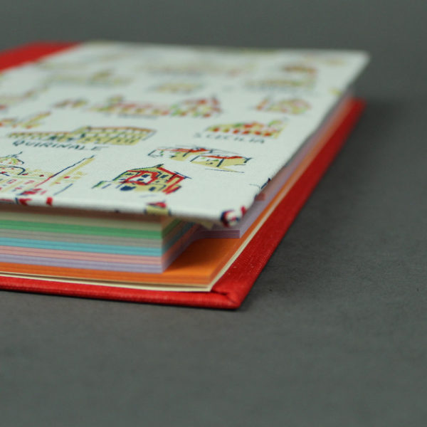 Reisetagebuch Italien Rot mit Italienmotiven