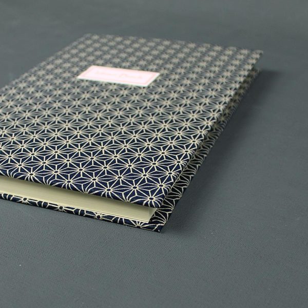 Notizbuch nachtblau creme