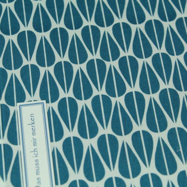 Petrol creme gemustertes Notizbuch