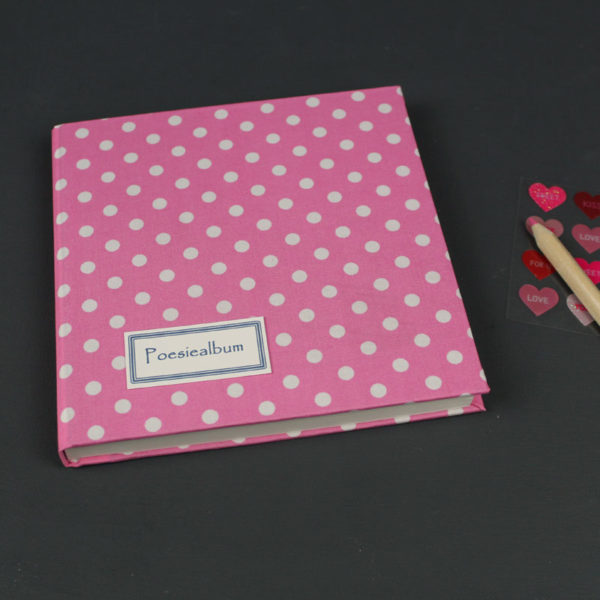 Pink gepunktetes Poesiealbum