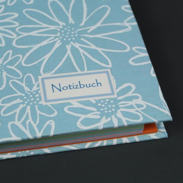 Notizbuch mit bunten Registerseiten liniert