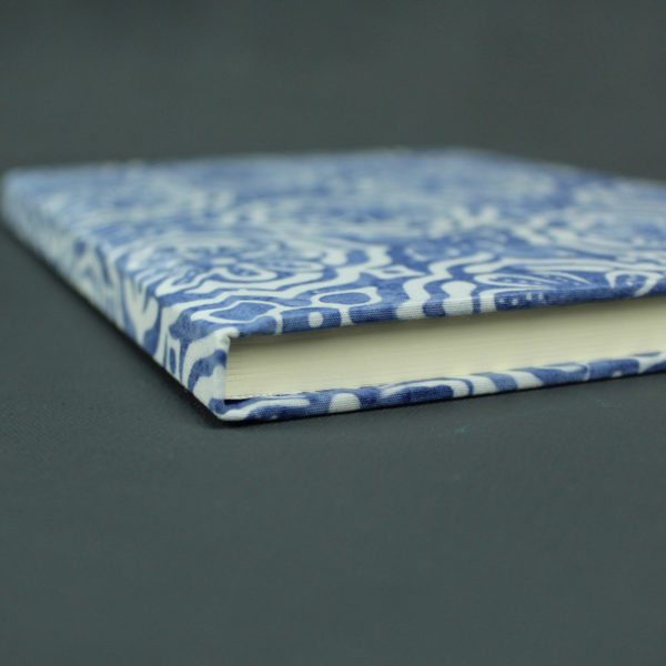Bullet Journal Batik blau weiß