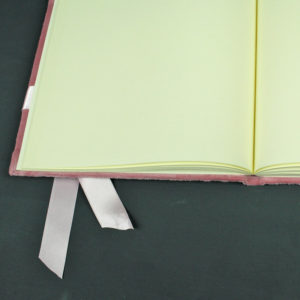 Altrosa Gästebuch Samt blanko