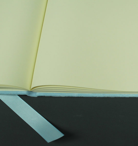 Gästebuch hellblau Samt blanko