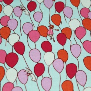 Poesiealbum mit Luftballons und Alice im Wunderland