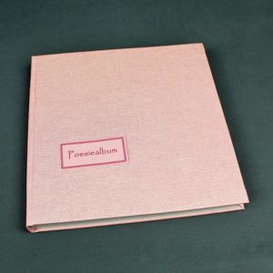 Poesiealbum quadratisch in zartem perlmutt farbenem Rosa