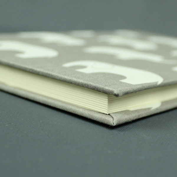 Babytagebuch taupe mit creme Elefanten