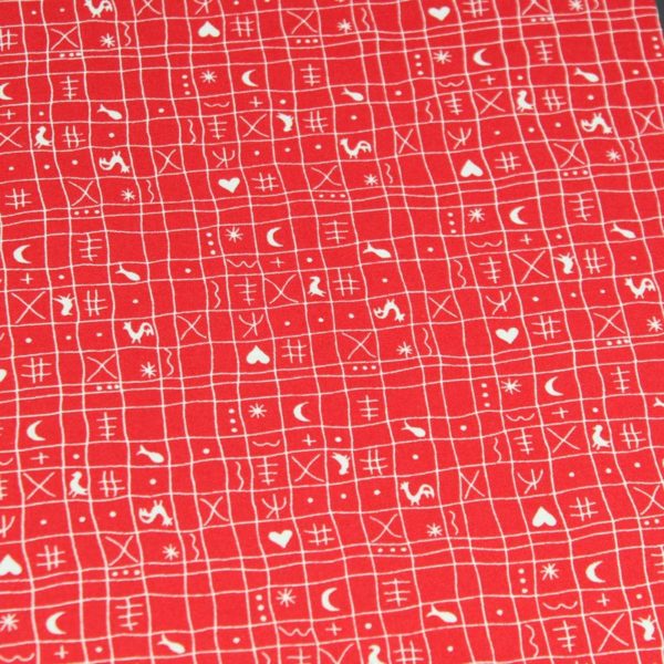 Rot weißes Kinderfotoalbum mit Hähnchenmuster