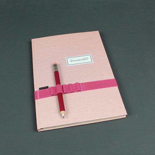 Pastell rosa Buchkalender 2020