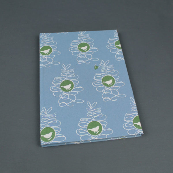 Elegantes blau weiß grünes gemustertes Adressbuch