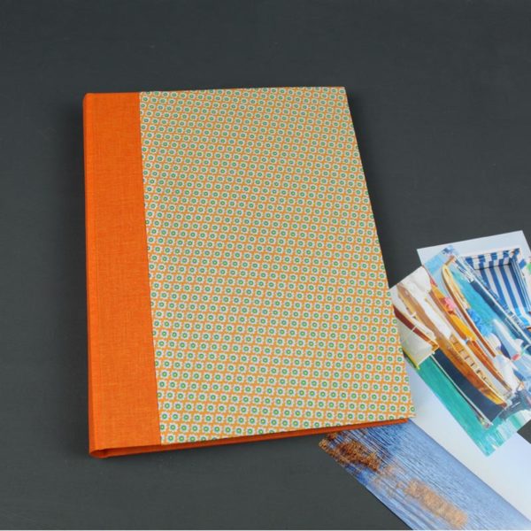 Orange grünes Fotoalbum