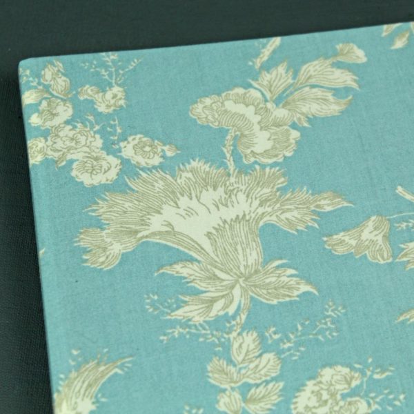 Kalender hellblau creme Toile de Jouy