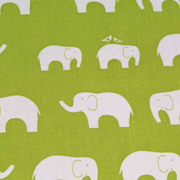 Stoff bezogenes Kinderfotoalbum mit Elefanten