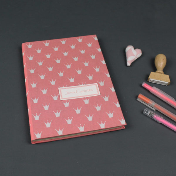 Apricot Babytagebuch DIN A5 mit Krönchen