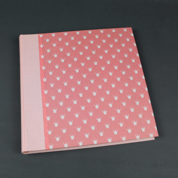 Apricot Fotoalbum Quadratisch Mit Creme Farbenen Kronchen